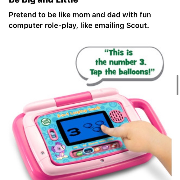 LeapFrog 2-in-1 LeapTop Touch Pink - Picture 7 of 13